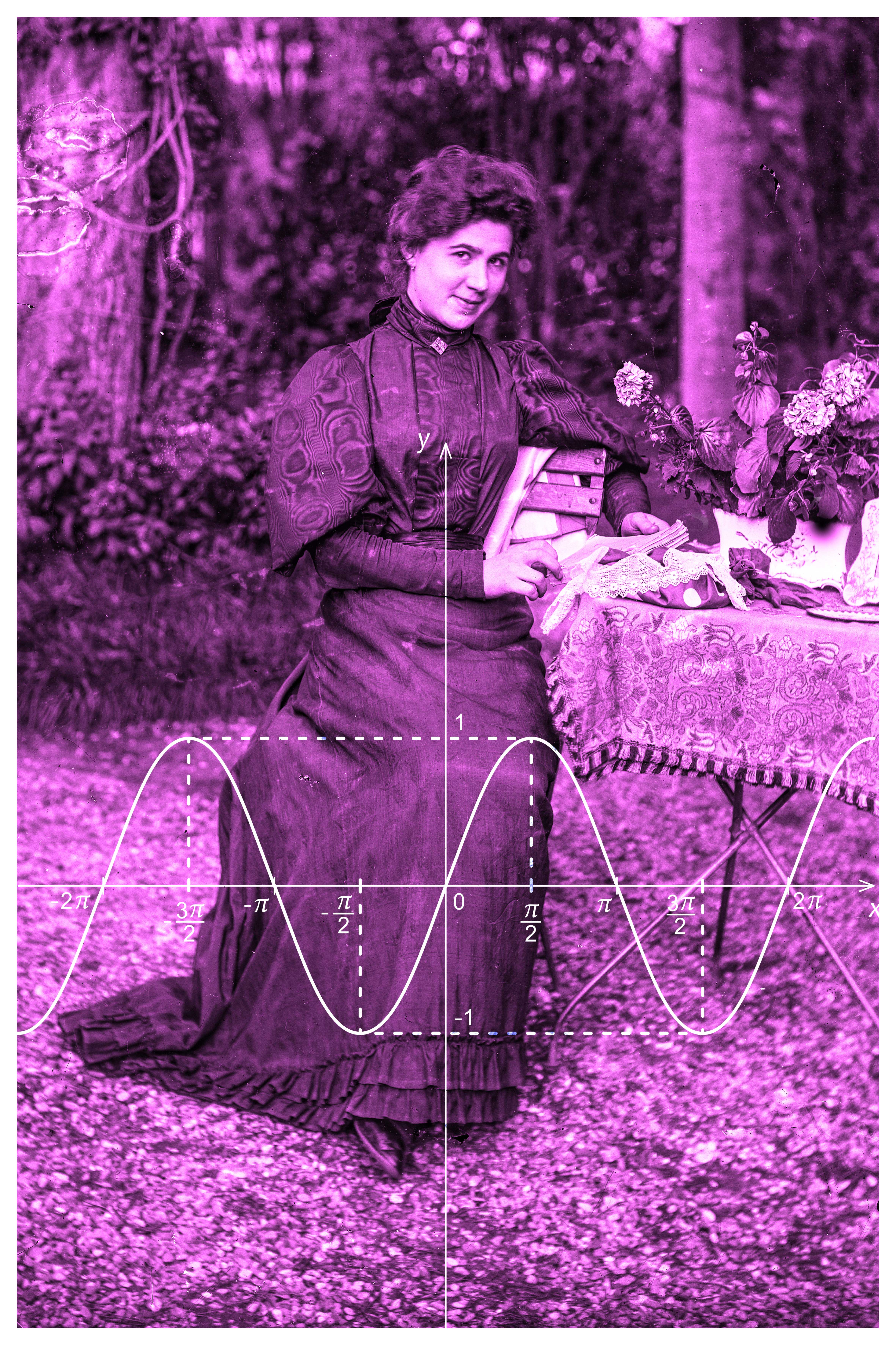 Graphical-woman-Purple